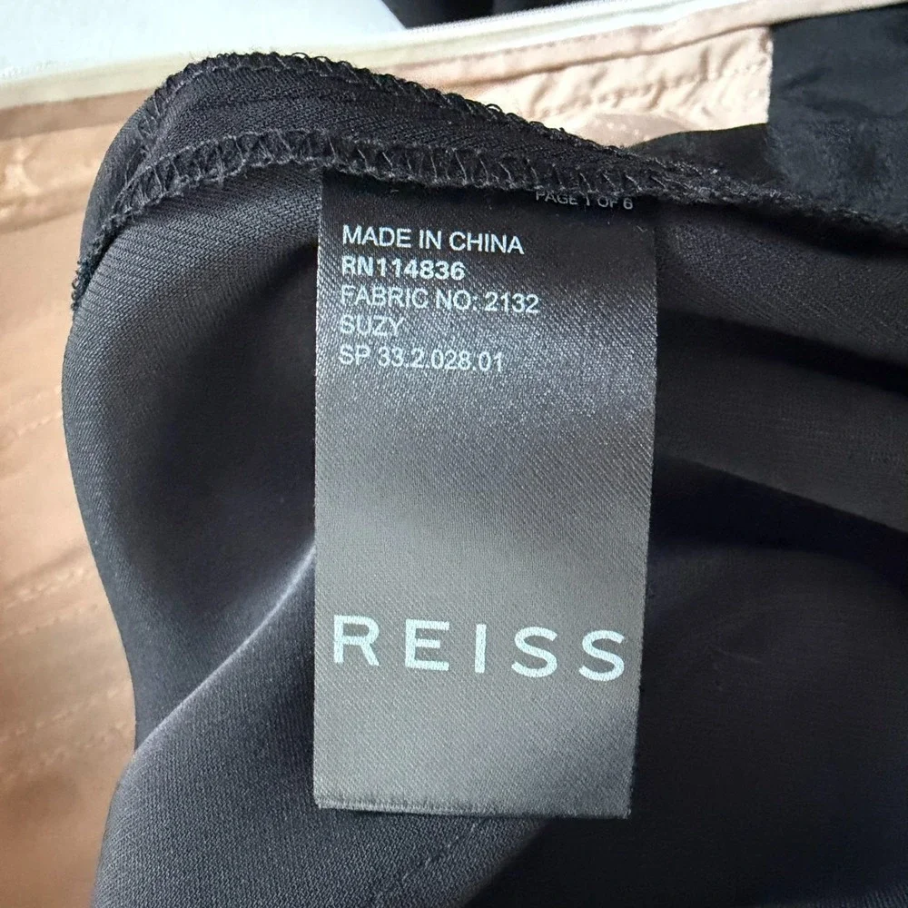 Reiss Suzy Lace Top Detail Jumpsuit Women's Size 4‎ (XS) Crew Neck Sleeveless